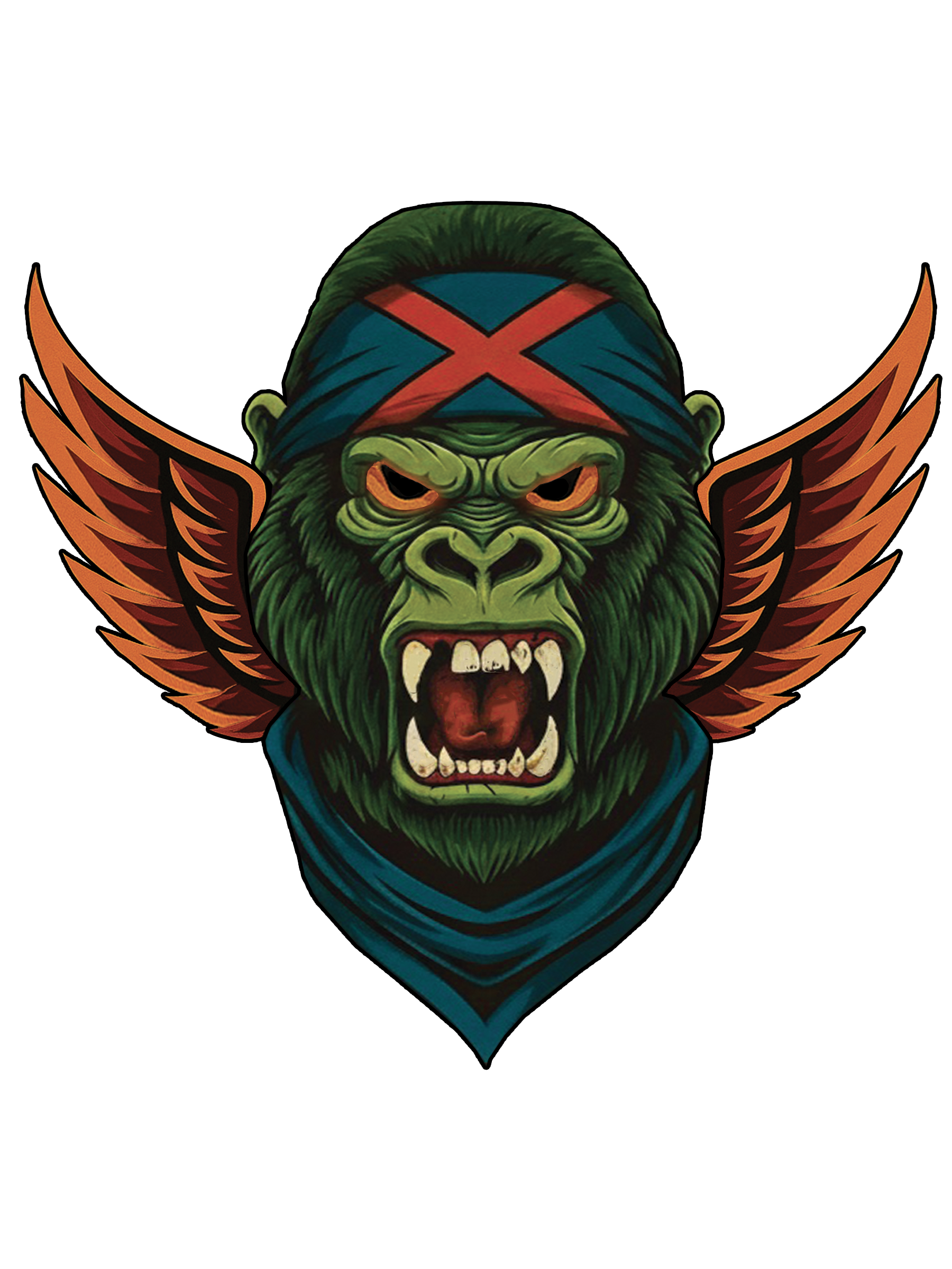 BIKER GORILLA - I SUPPORT BRAWL